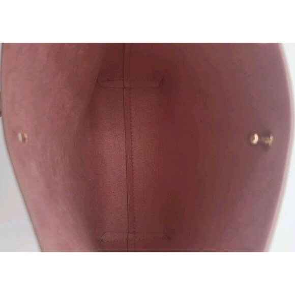 NEW Samara Minimalist Medium Shoulder Bag Peony Pink Vegan Leather Crossbody - Picture 9 of 11